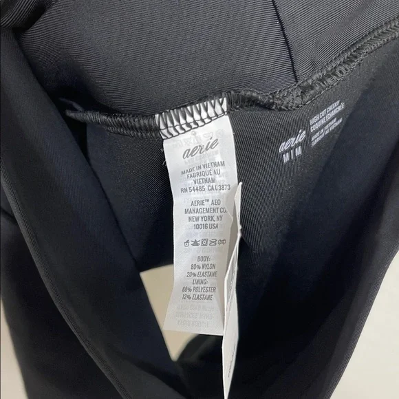 NWT - Aerie Black High Cut Cheeky Bikini Bottom - M - Picture 4 of 5